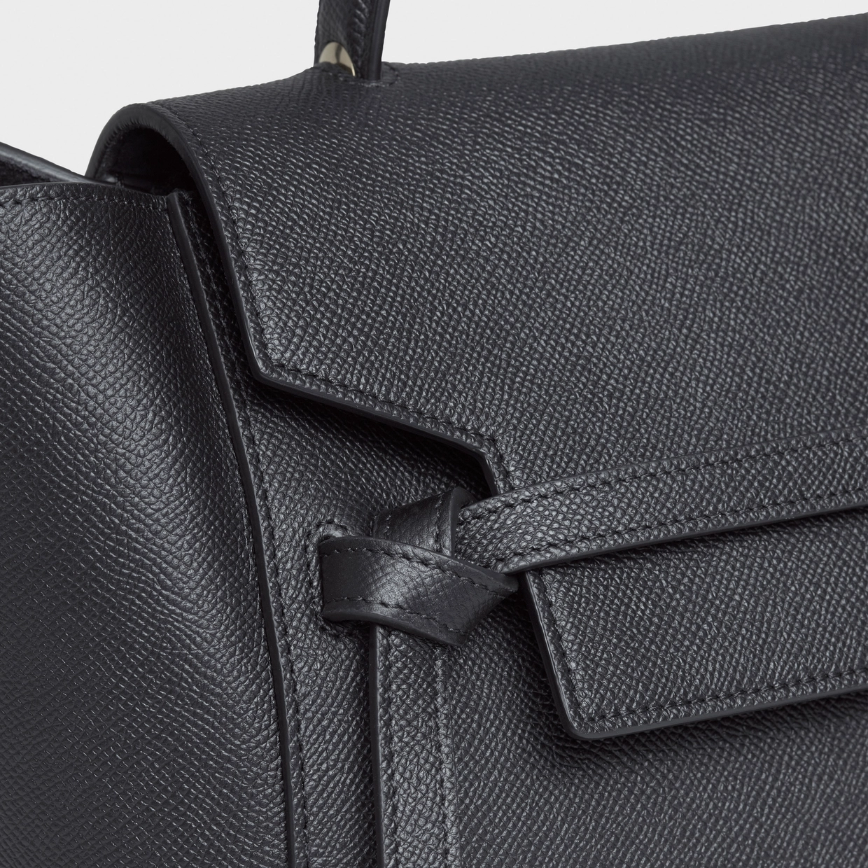 MINI BELT BAG IN GRAINED CALFSKIN BLACK