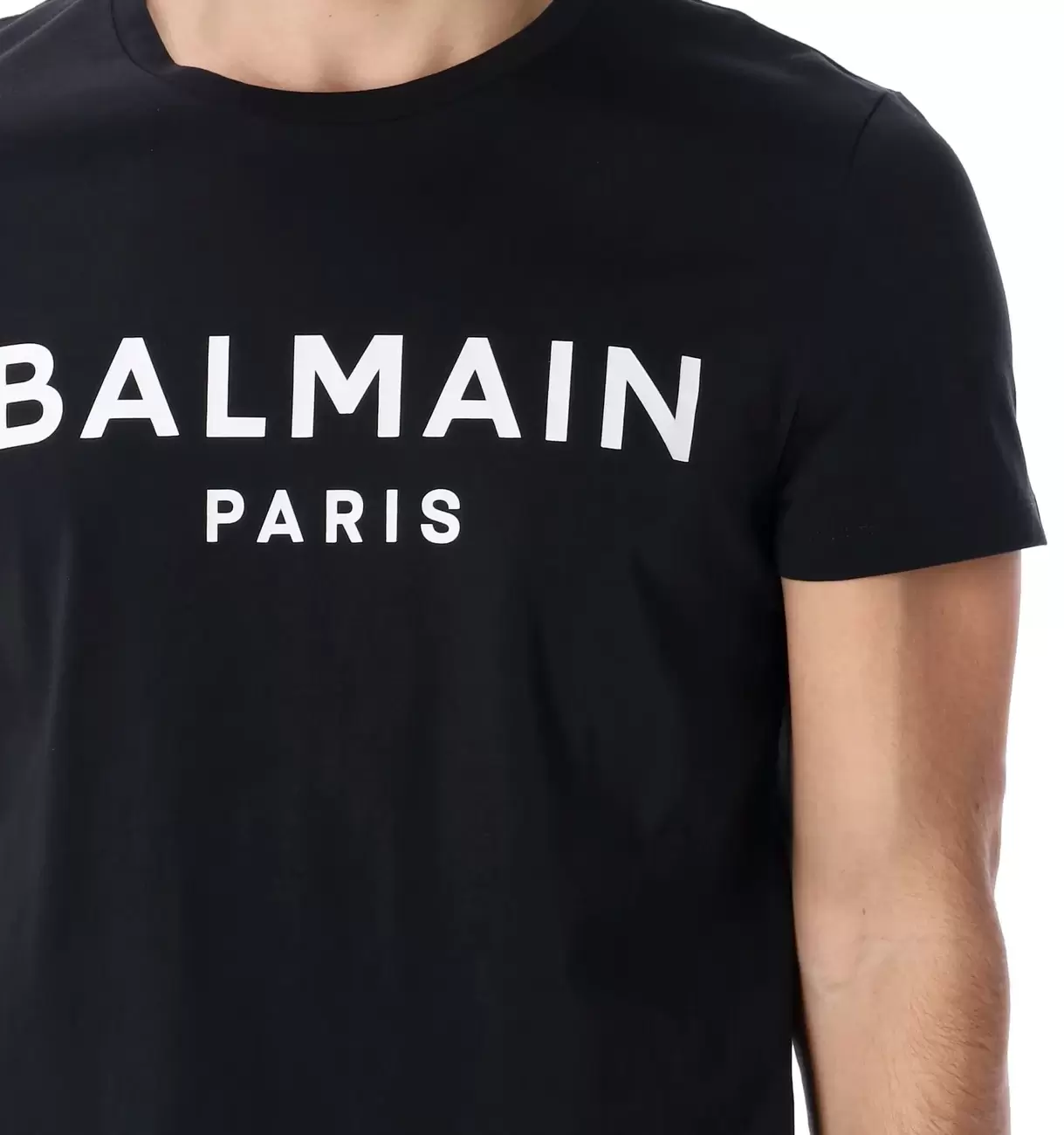 Balmain Logo Print Crewneck T-Shirt