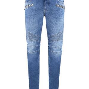 Biker skinny denim trousers