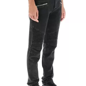 TAPERED BIKER JEANS BALMAIN