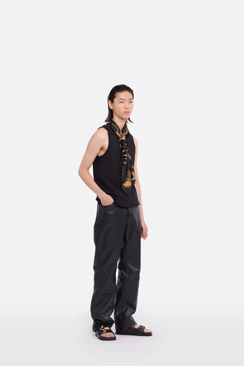 ORGANIC COTTON FITTED TANK Black