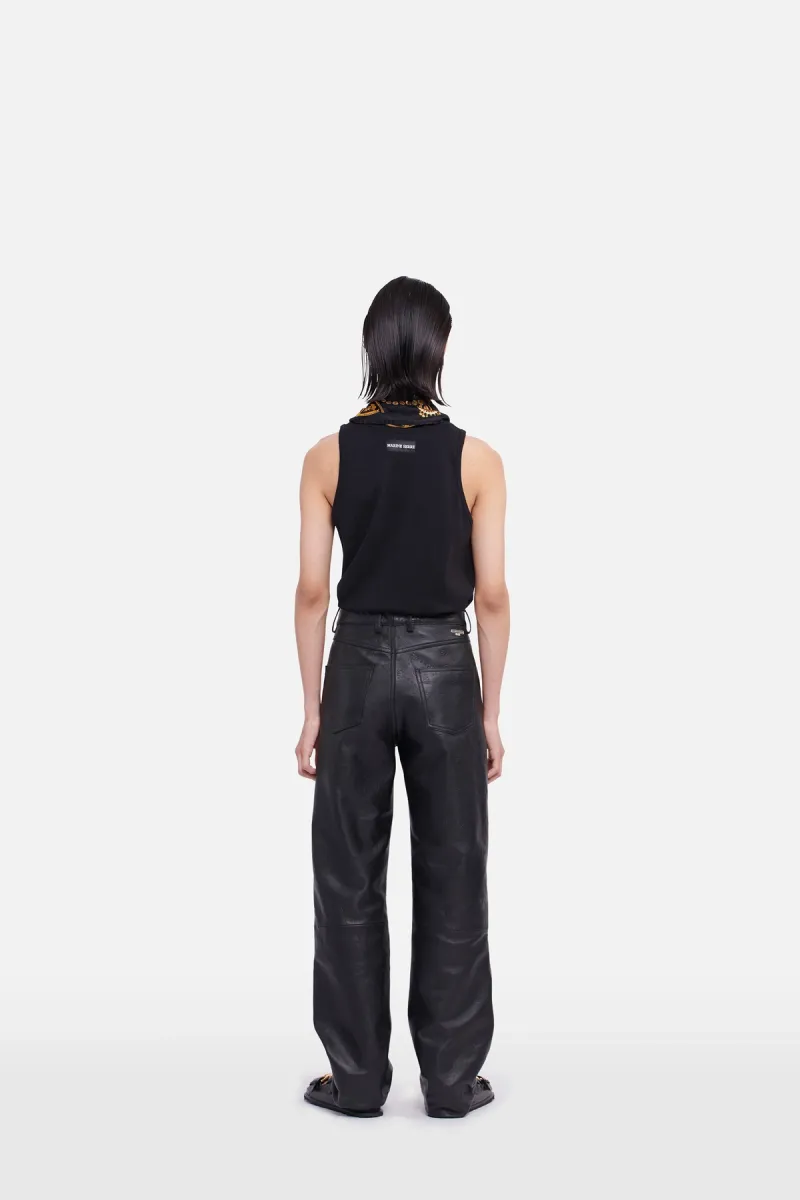 ORGANIC COTTON FITTED TANK Black