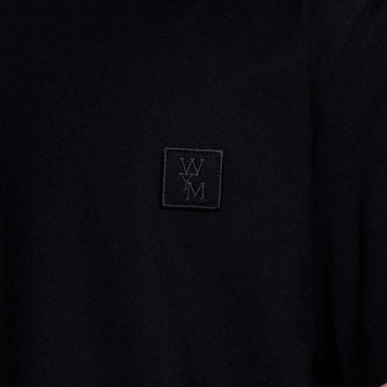 Black Cotton Pyramid Backlogo T-shirt 