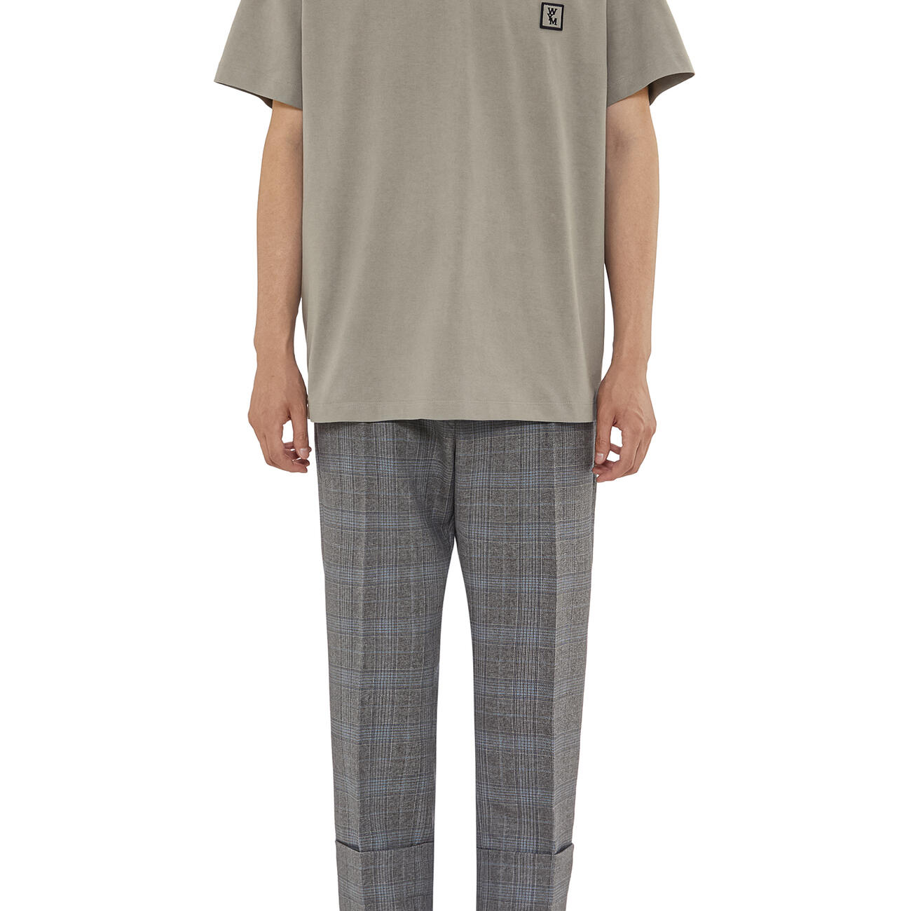 Gray Cotton Backlogo T-shirt