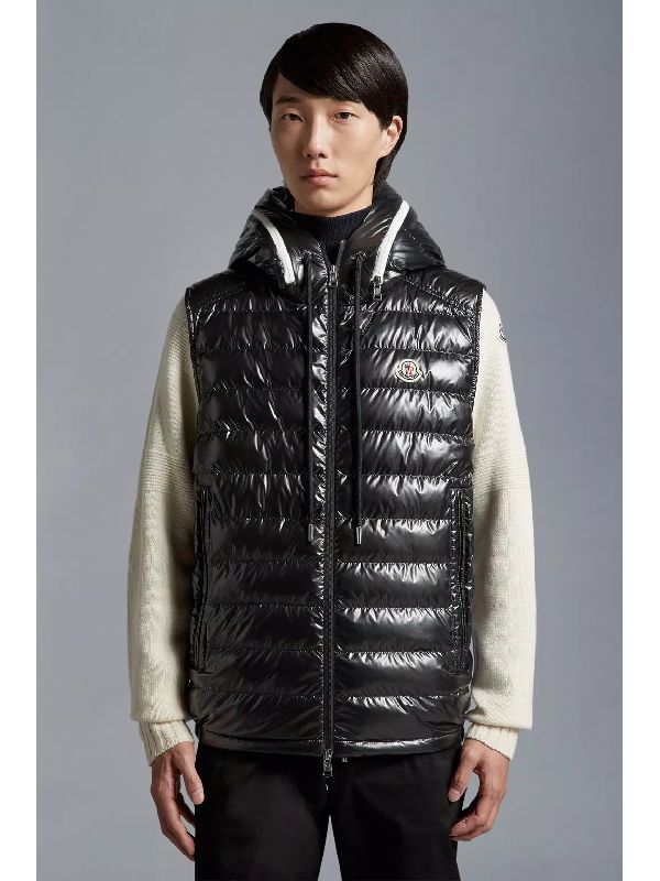 AKAISHI glossy padded vest