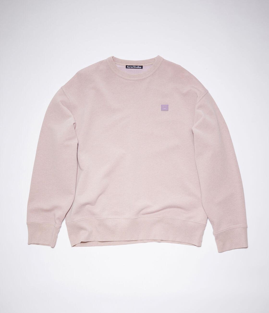 CREW NECK SWEATSHIRT UNISEX Violet pink melange