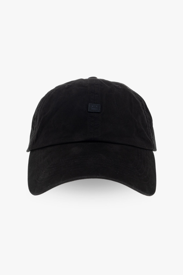 ACNE STUDIOS BLACK BASEBALL CAP