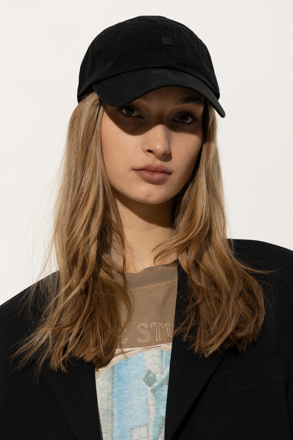 ACNE STUDIOS BLACK BASEBALL CAP