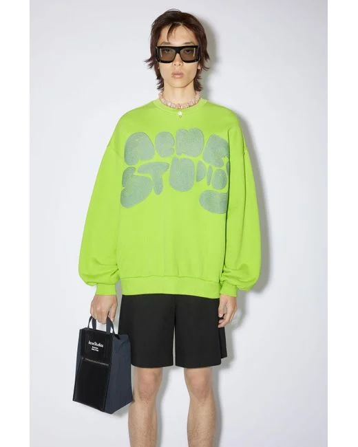 Acne Studios Graphic Logo Printed Crewneck Sweater