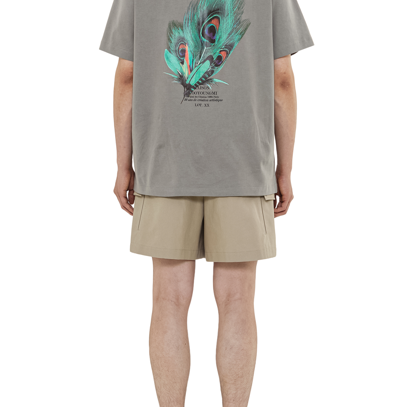   Gray Feather Backlogo T-shirt