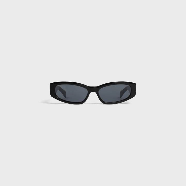 RECTANGULAR S252 SUNGLASSES IN ACETATE BLACK