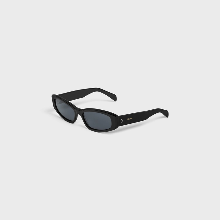 RECTANGULAR S252 SUNGLASSES IN ACETATE BLACK