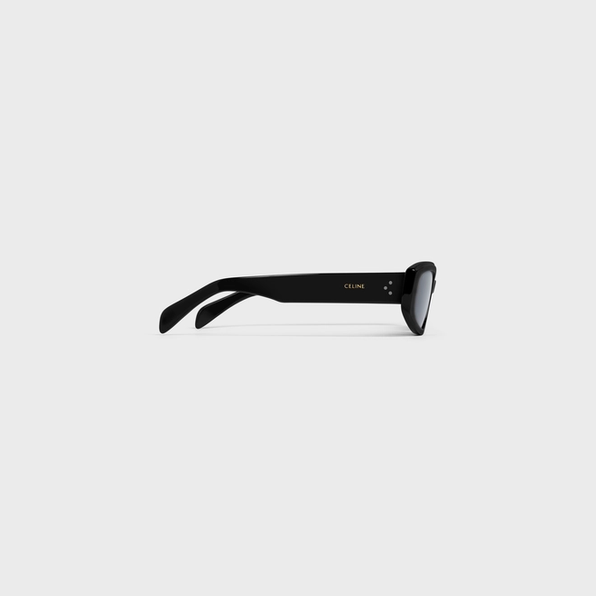 RECTANGULAR S252 SUNGLASSES IN ACETATE BLACK