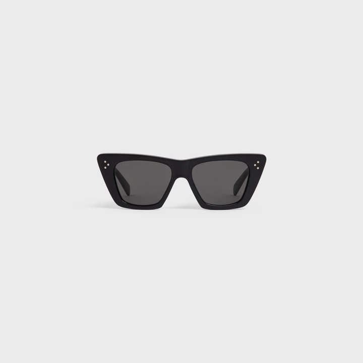 CAT EYE S187 SUNGLASSES IN ACETATE BLACK