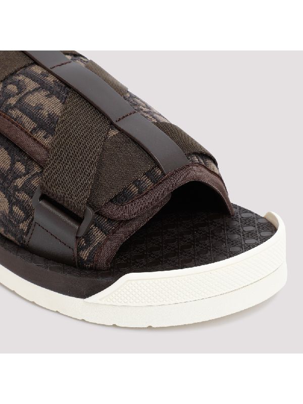 OBLIQUE JACQUARD ALPHA SANDALS