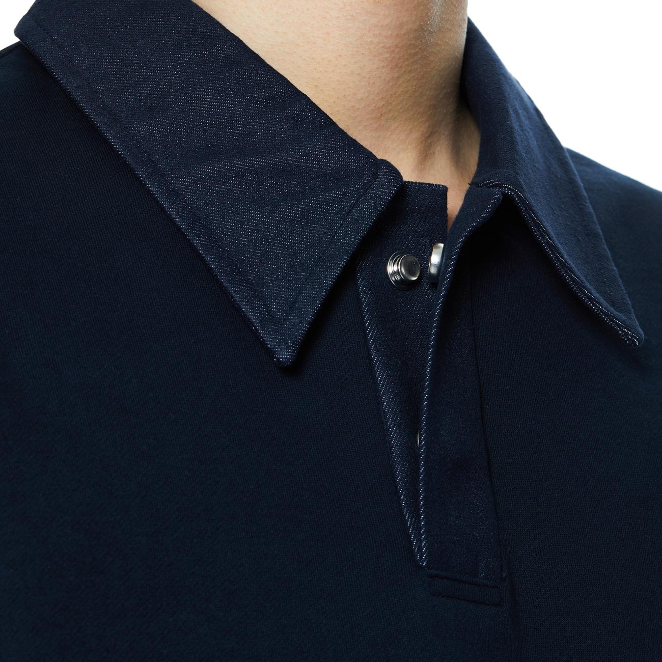 Navy W Embroidered Polo T-shirt