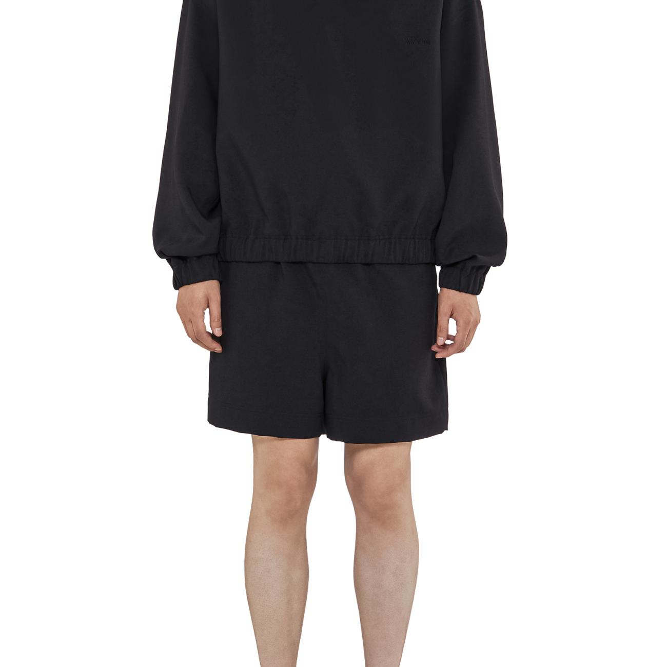 Black banding polo t-shirt