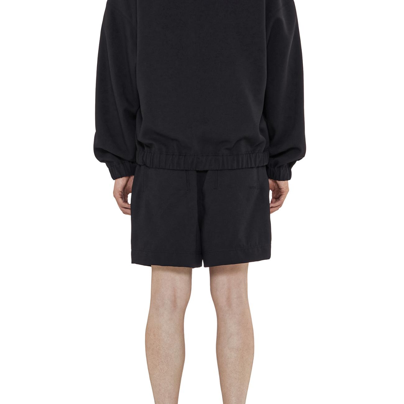 Black banding polo t-shirt