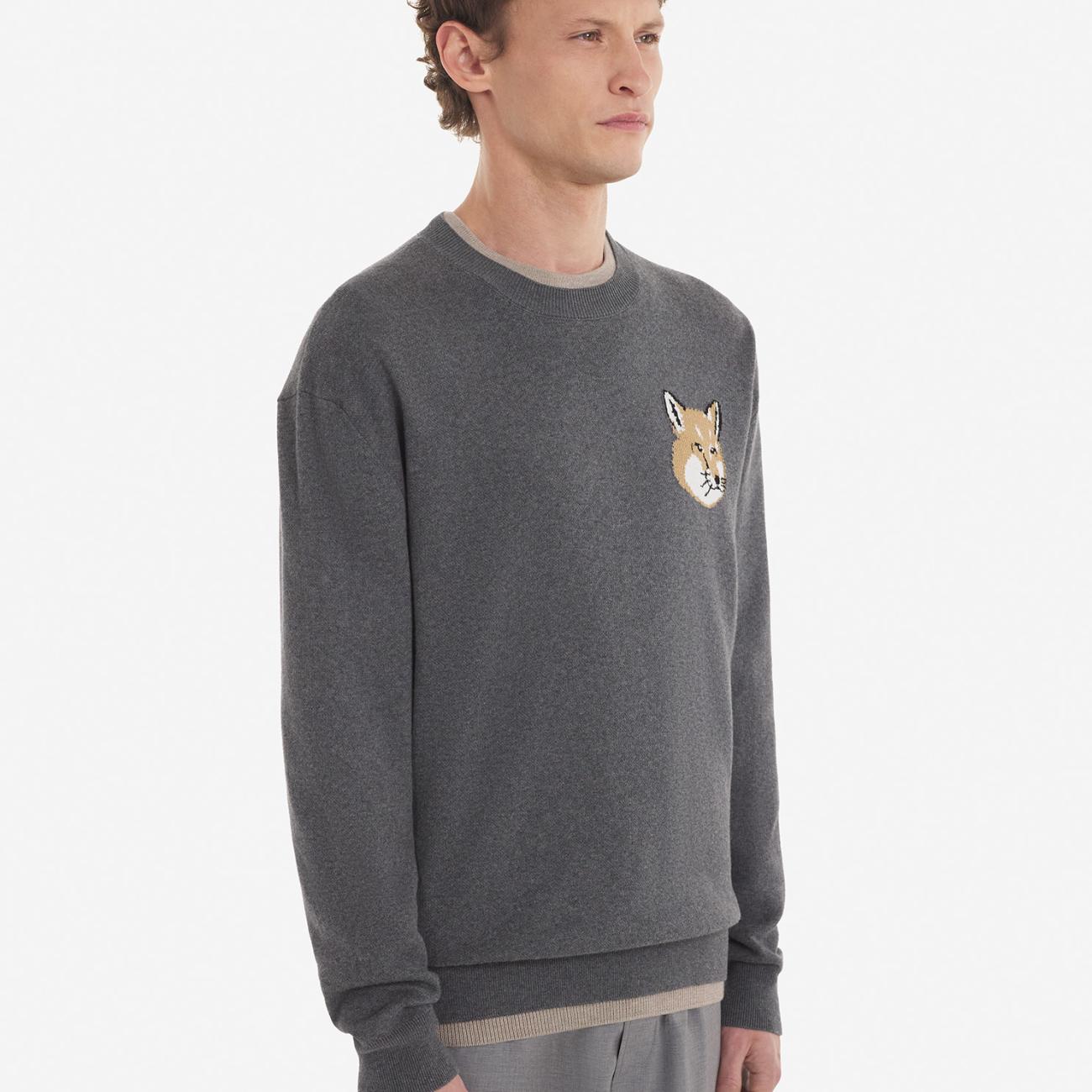 Mini Fox Head Intarsia Comfort Jumper