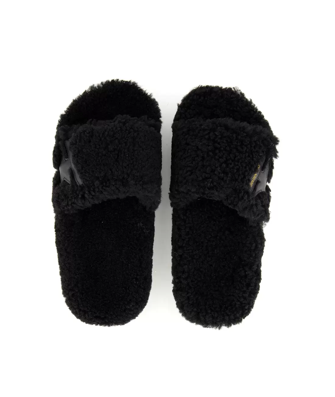 Poolstar Shearling Upper Leather Star Slide