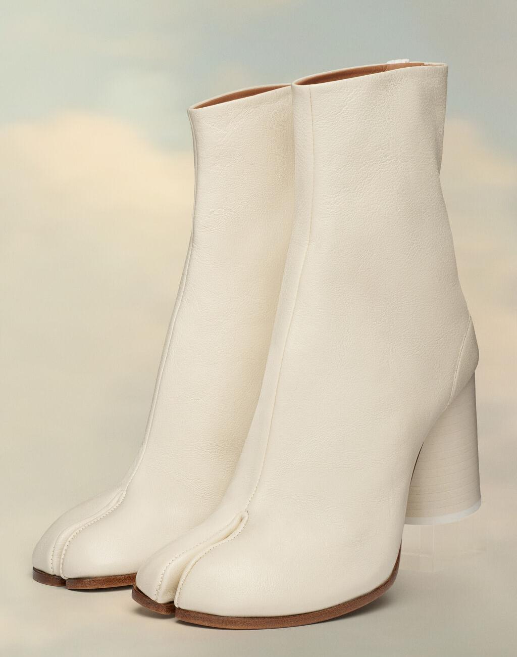 Tabi ankle boots White