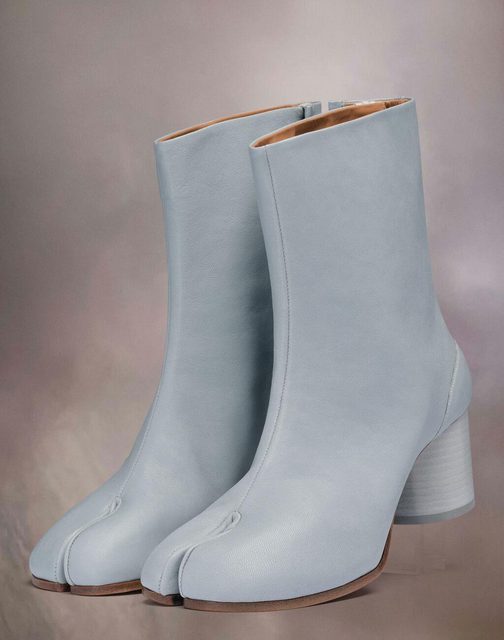 Pale Blue Tabi ankle boots