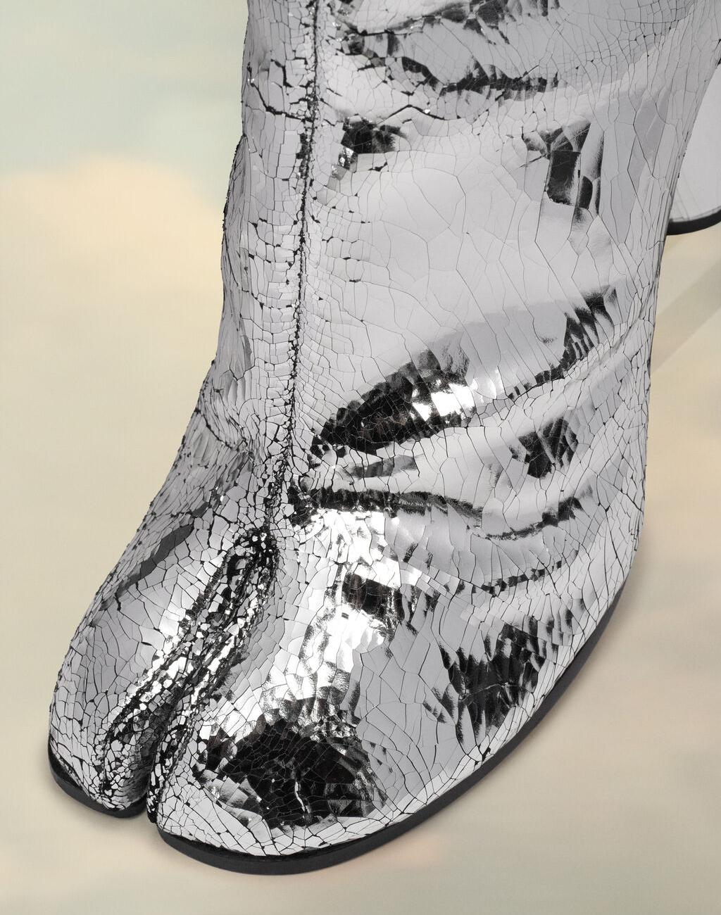 Silver Tabi broken mirror boots