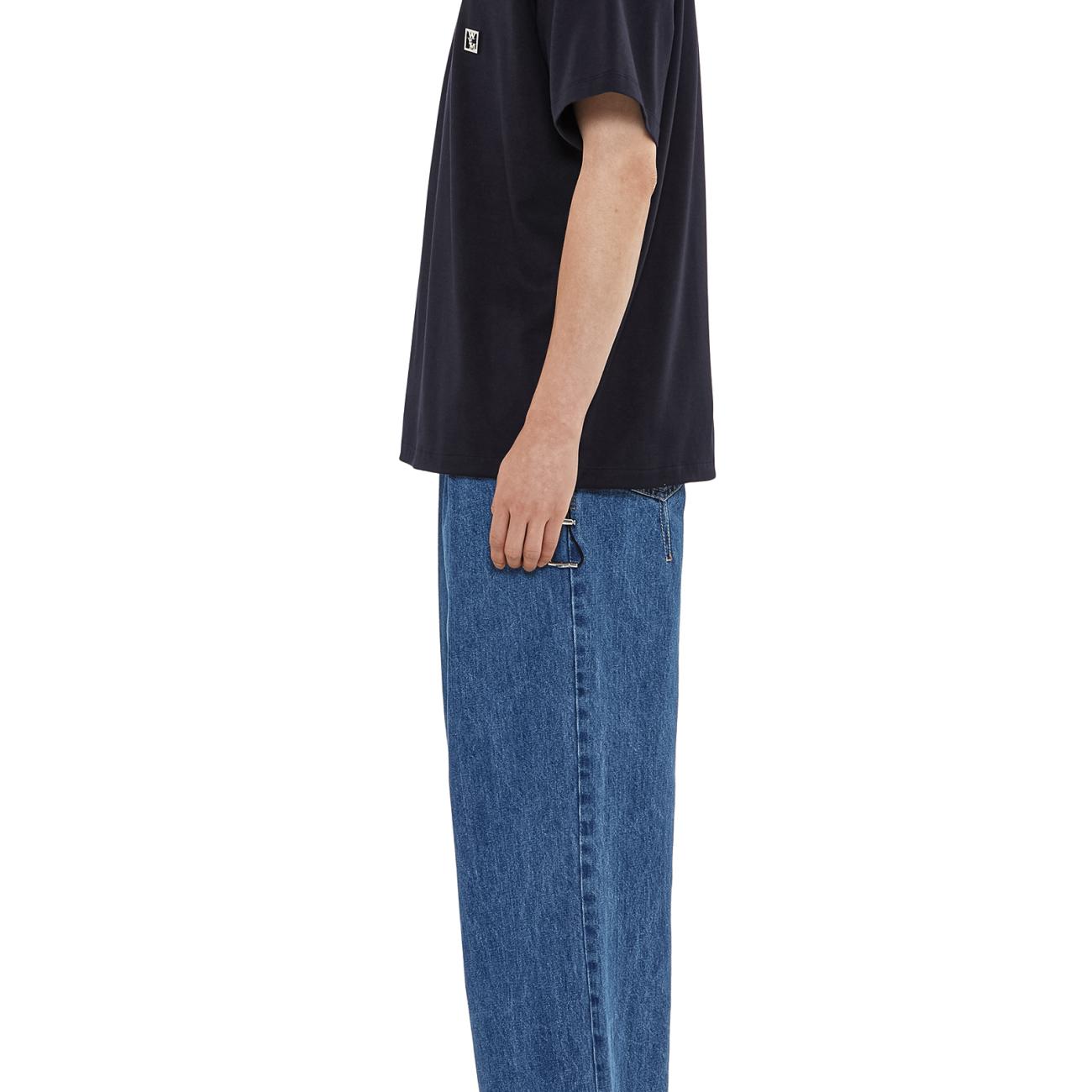 Navy Cotton String T-Shirt