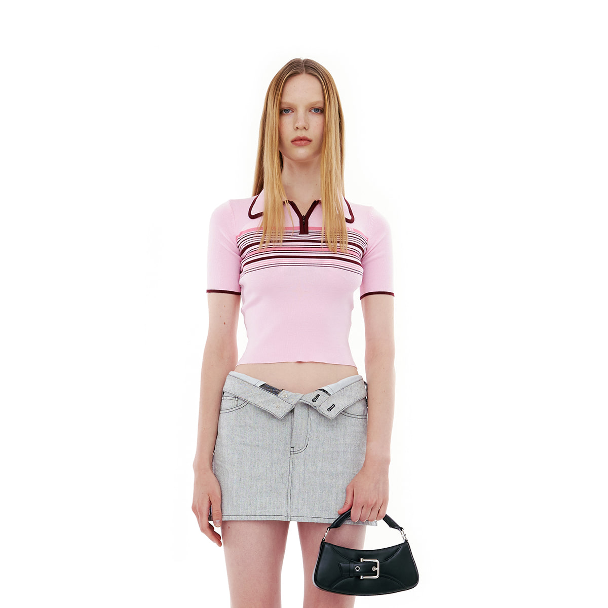 BELTED BROCLE_SMALL [BLACK]