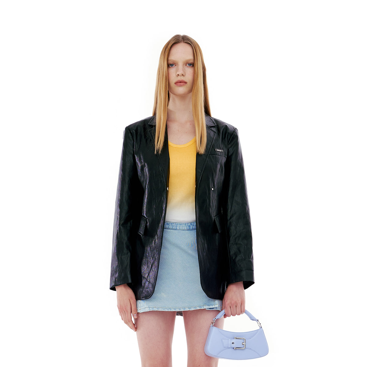 BELTED BROCLE_SMALL [PALE AQUA]