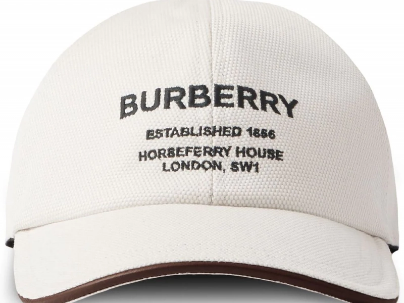 Burberry embroidered-logo cap