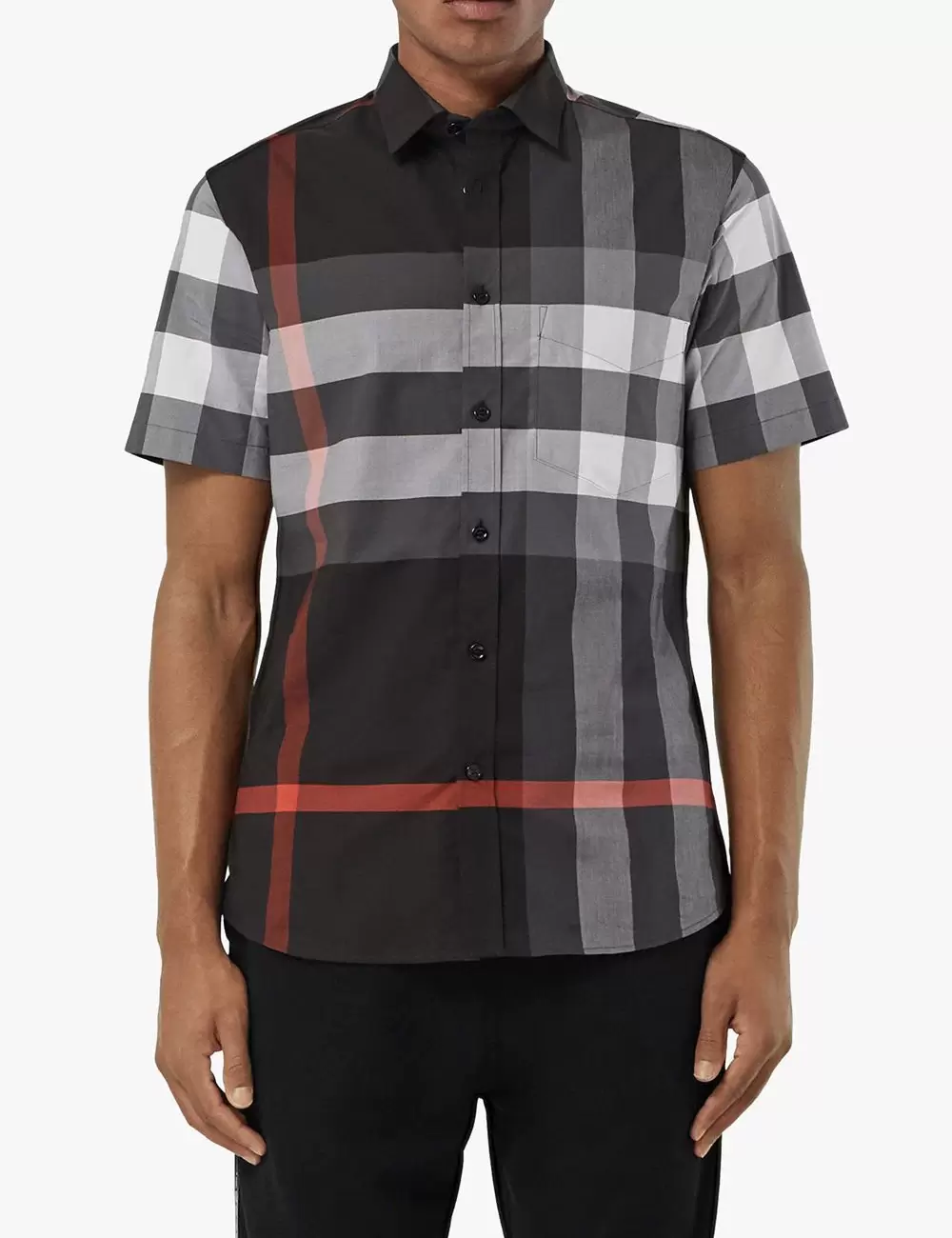 Burberry checked short-sleeve shirt