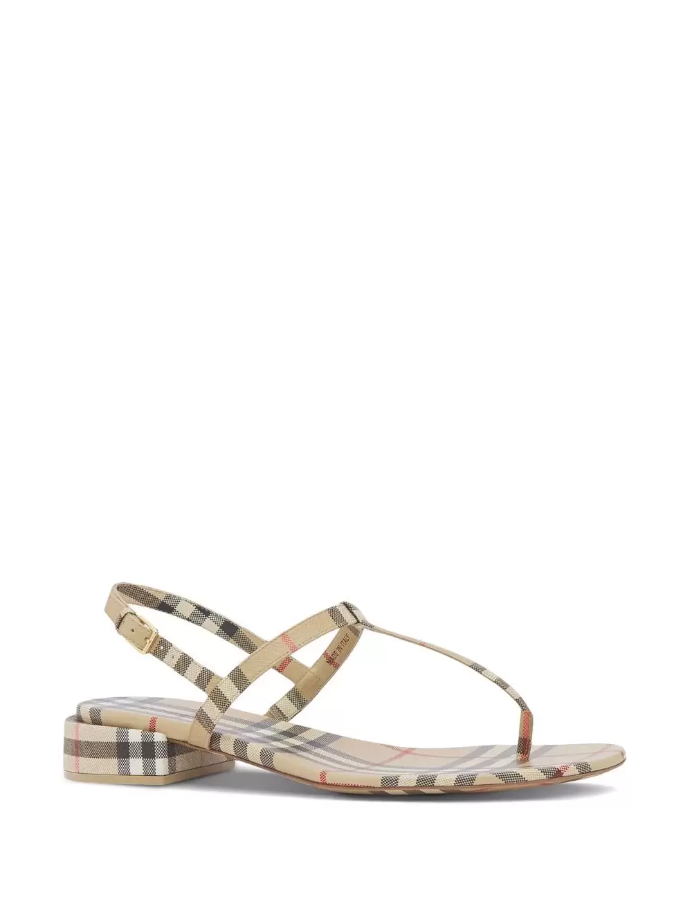 BURBERRY Burberry thong sandals in E-canvas