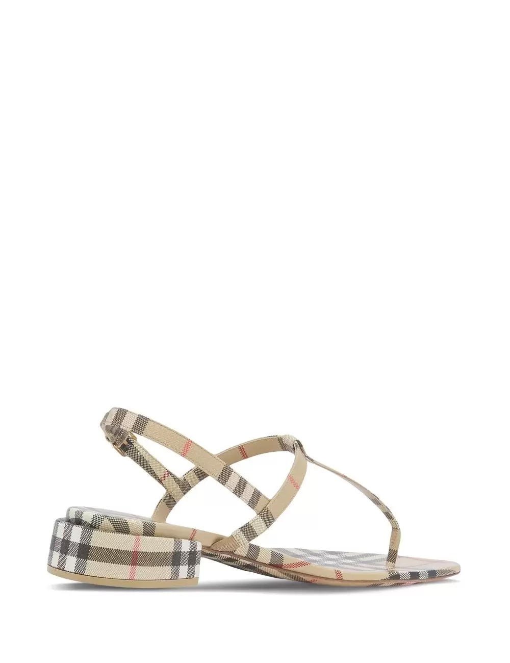 BURBERRY Burberry thong sandals in E-canvas