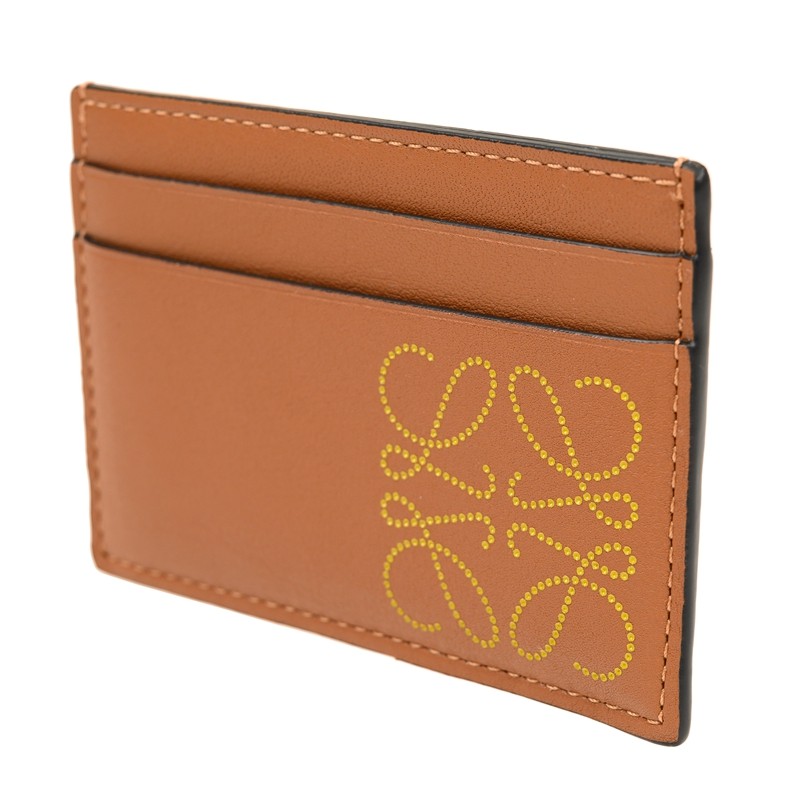 Women's Brand Plain Card Holder - Tan Oke