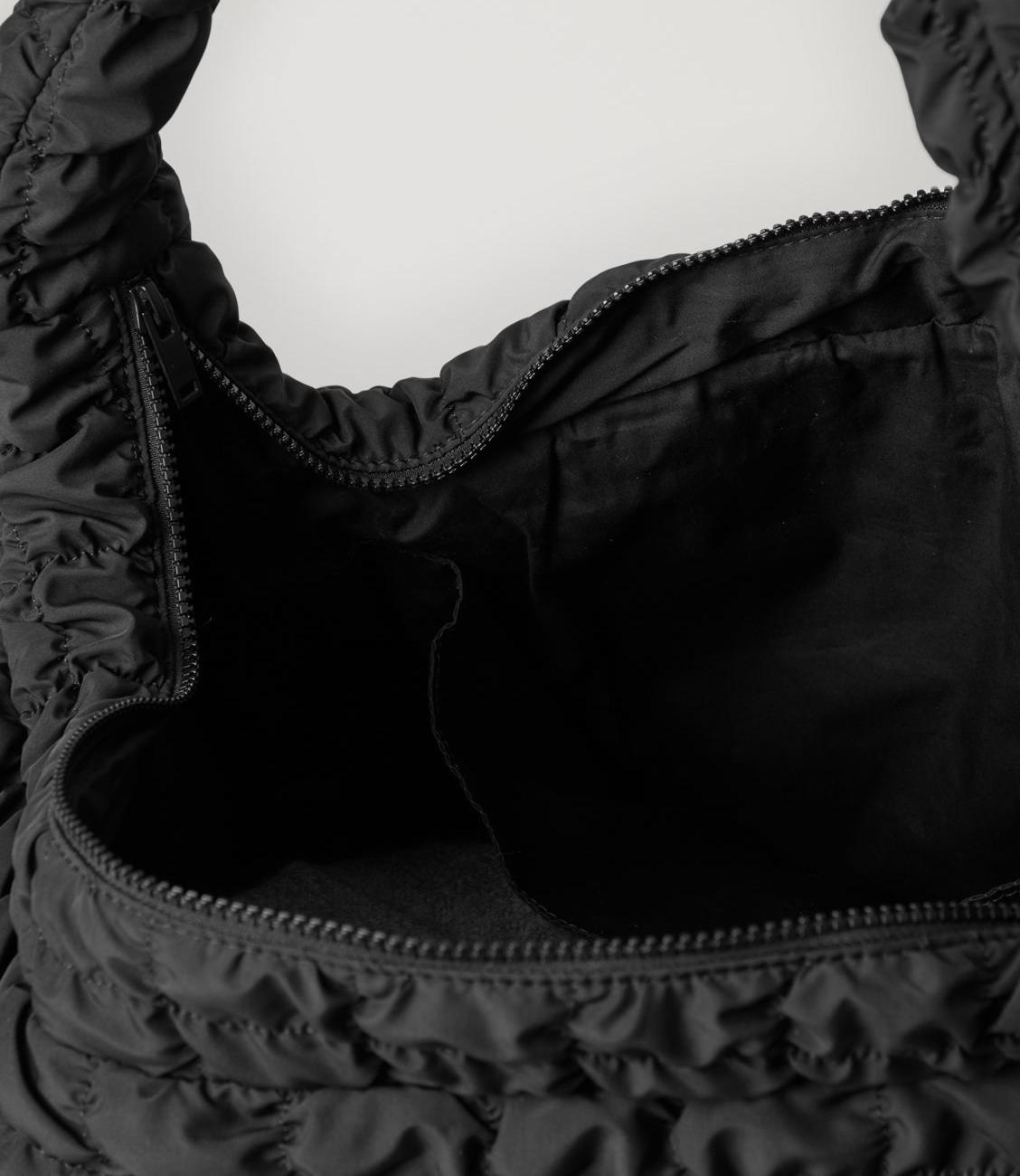 COS Quilted Oversized Shoulder Bag Black