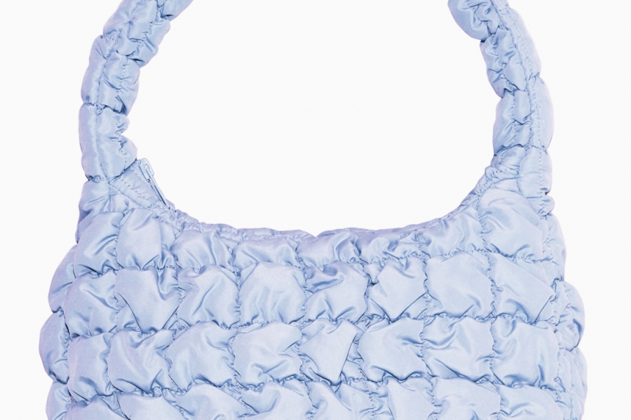 Quilted Mini Bag Light Blue