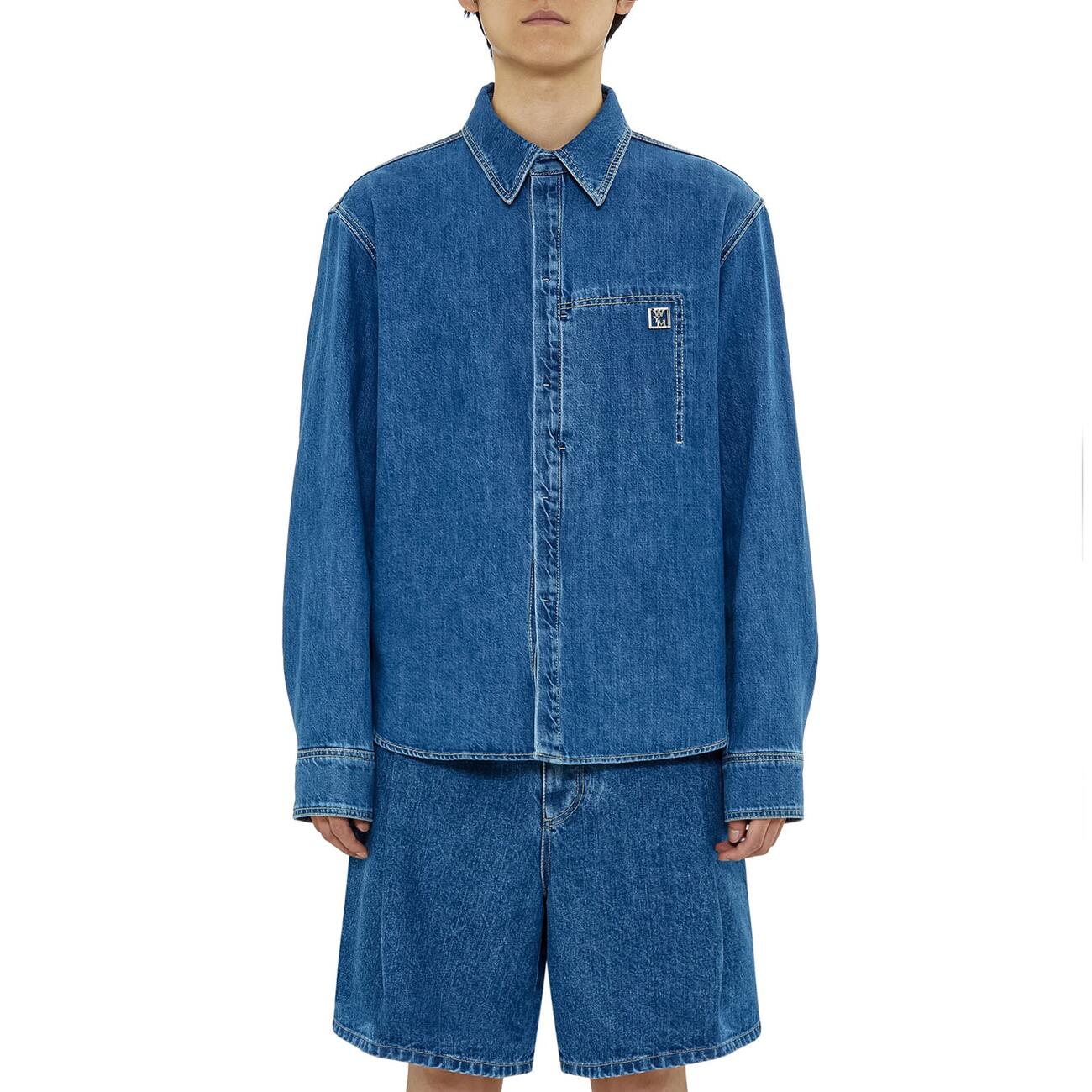 blue nickel logo shirt