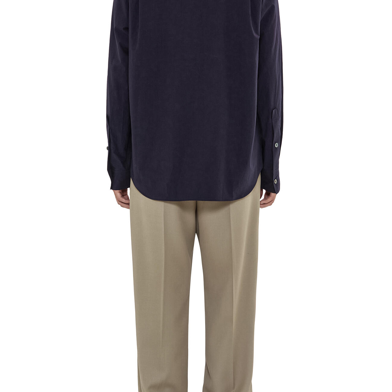 navy embroidered detail polo shirt