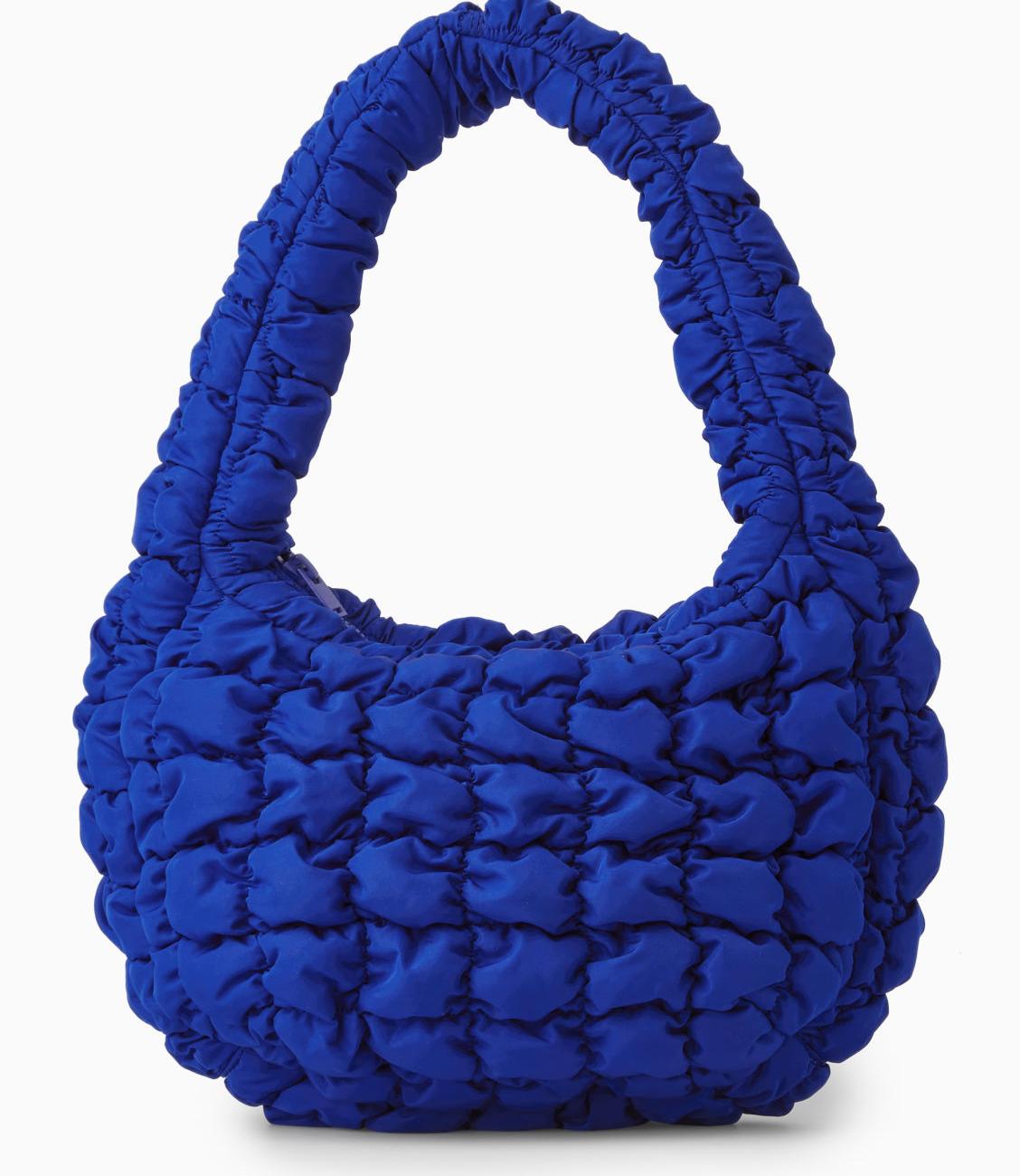  COS Quilted Mini Bag Blue