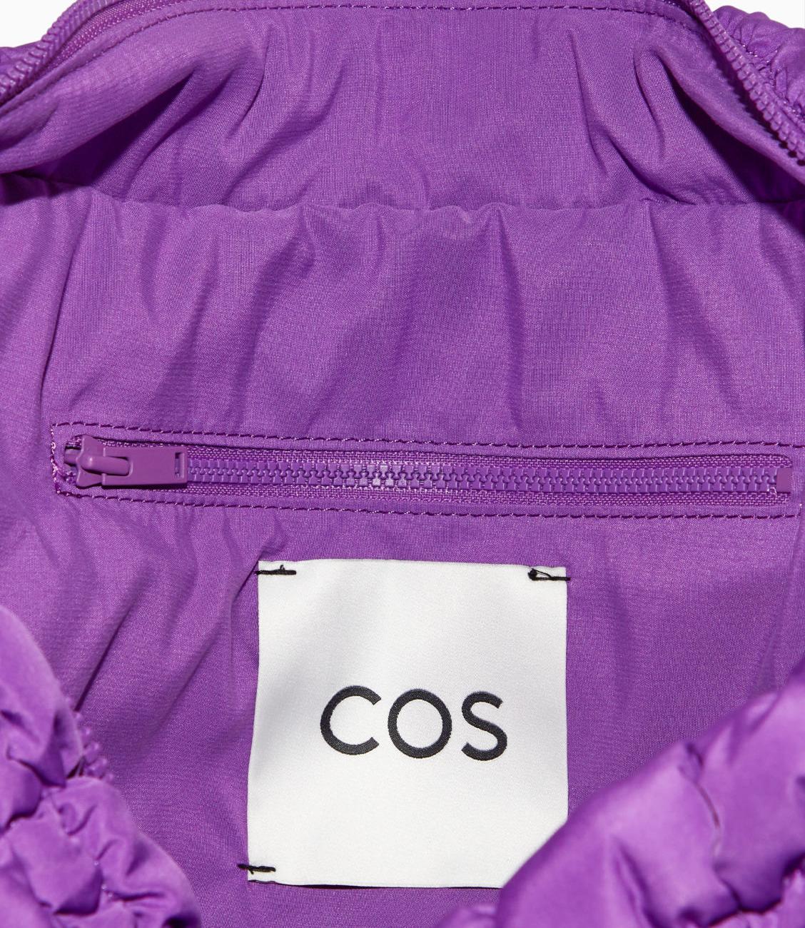 COS Quilted Oversized Shoulder Bag Purple