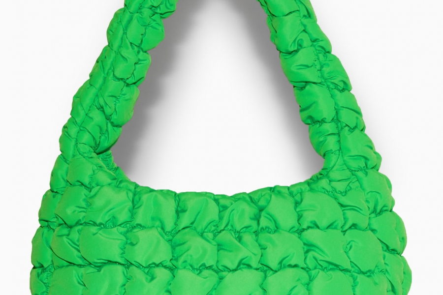 COS Quilted Mini Bag Bright Green