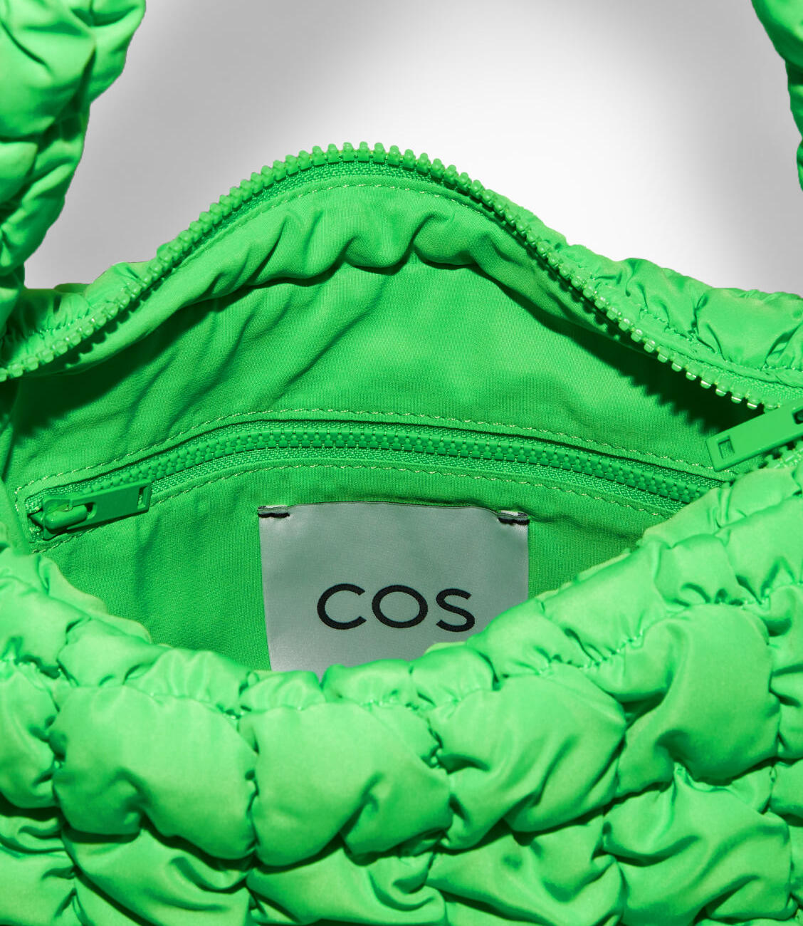 COS Quilted Mini Bag Bright Green