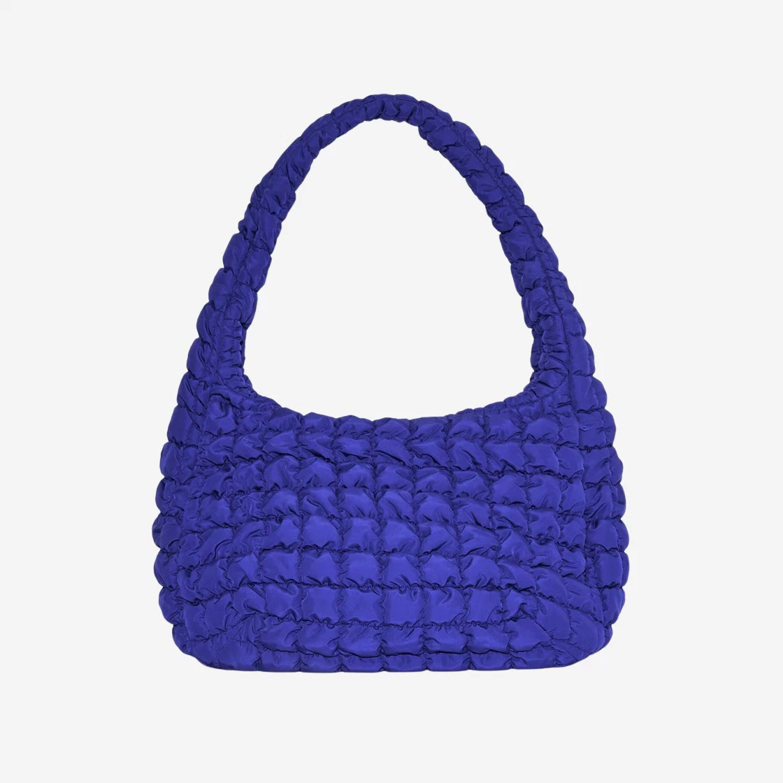 COS Quilted Oversized Shoulder Bag Dark Blue