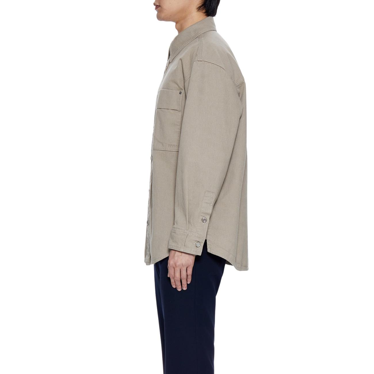 Beige Denim Backlogo Shirt