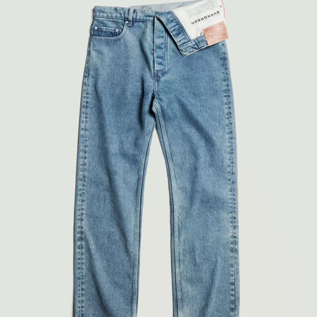 Classic Asymmetric Waist Jeans Male