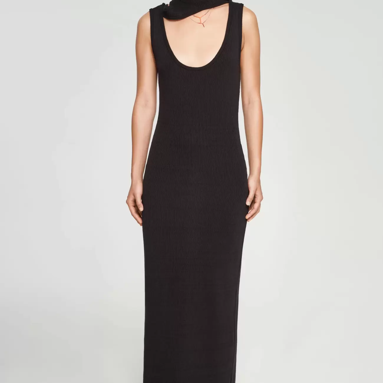 Classic Triple Collar Knit Tank Dress