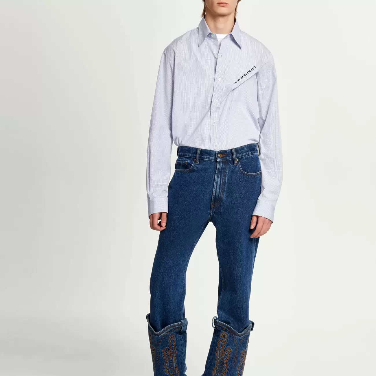 Classic Cowboy Cuff Jeans Navy