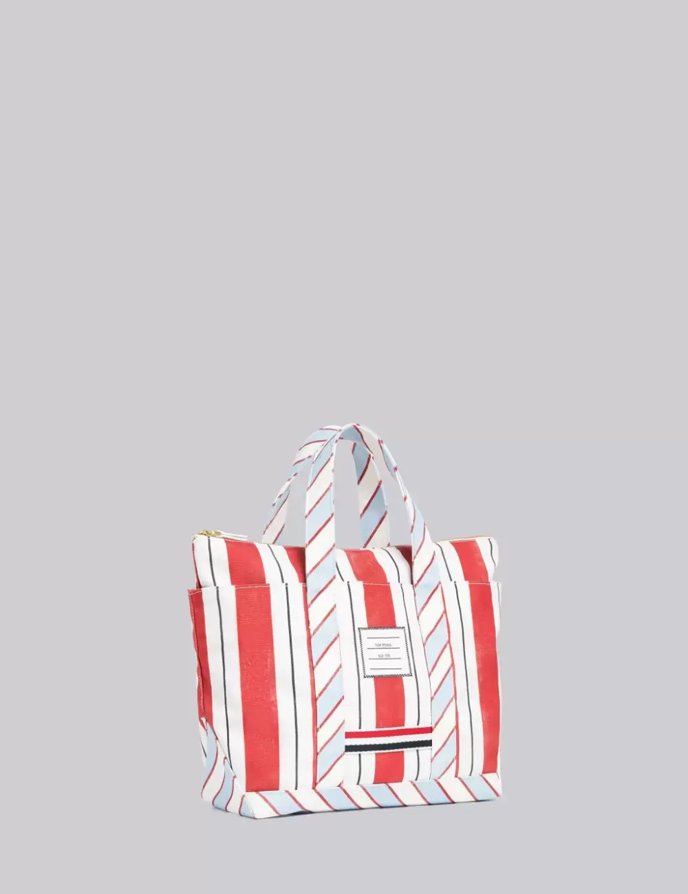 WASHED STRIPED CANVAS SMALL TOOL TOTE