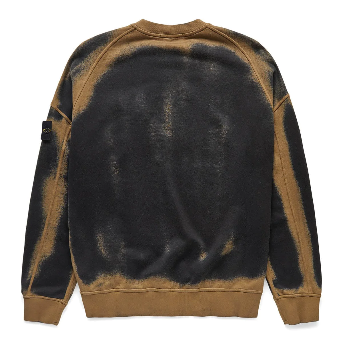 Hand Sprayed Airbrush Treatment Light Mako Cotton Fleece Crewneck Sweatshirt 